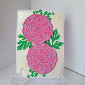 Handmade Happy Birthday Card / Card with Envelope / Flower Birthday Card / Free Postage