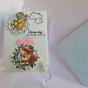 Handmade Fox Card / Card with Envelope / Cute Fox Card / All Occasion Card / Free Postage