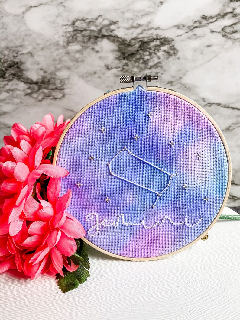 Custom Zodiac Constellation Embroidery