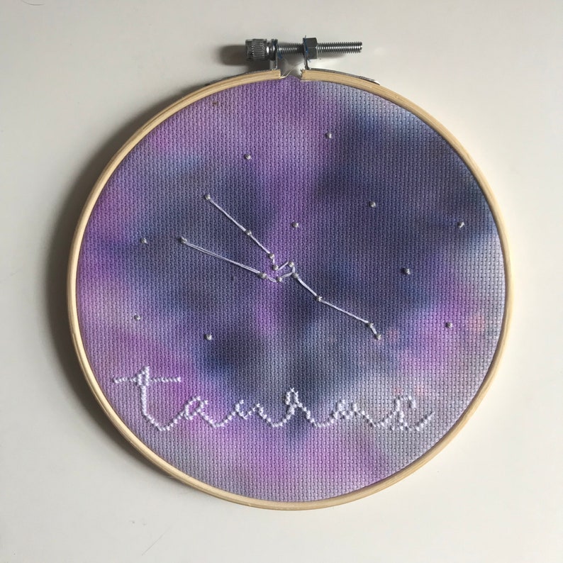 Custom Zodiac Constellation Embroidery