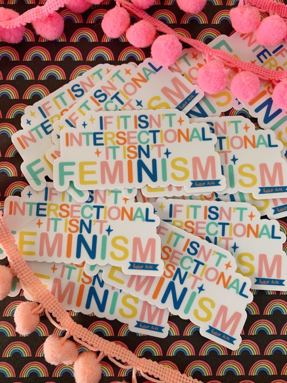 Intersectional Feminist | Intersectionality | Feminist | Lap top sticker | Water bottle sticker