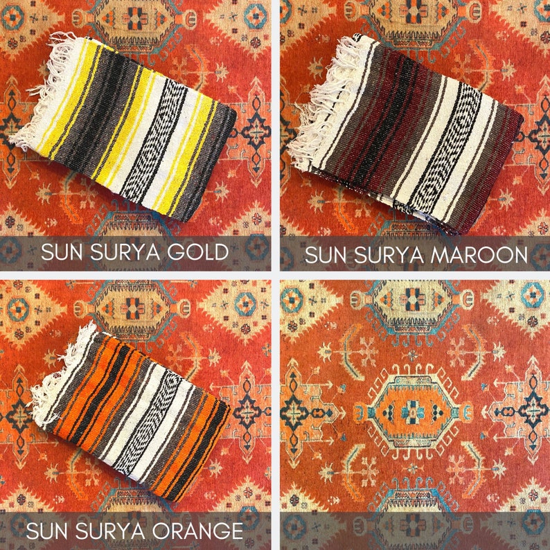 Yoga Blankets Mexican Yoga Blanket Mexican Blanket Yoga Etsy