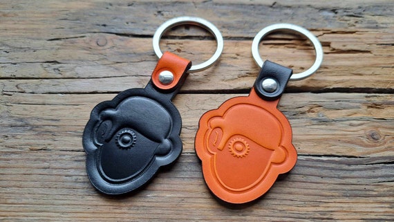Clockwork Orange Inspired Leather Keyring: Handmade Stanley Kubrick Gift