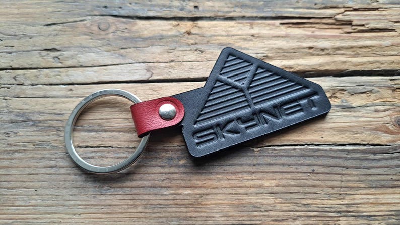 The Terminator 'skynet' Inspired Leather Keyring: Handmade Keychain - Etsy