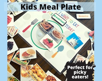 Kids Daily Meal & Snack Planner Plate | Picky Eater Plate