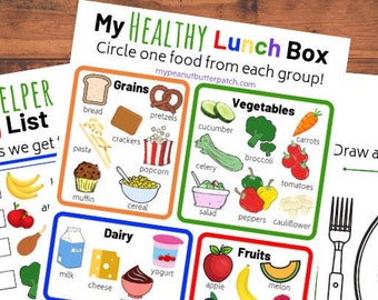 My Healthy Lunch Box Checklist | Little Helper Shopping List