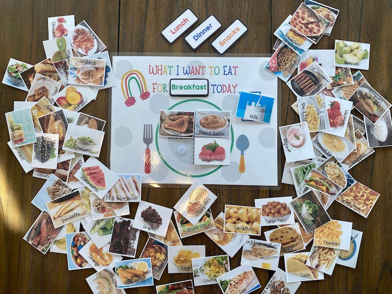 Kids Daily Meal & Snack Planner Plate Picky Eater Plate Etsy