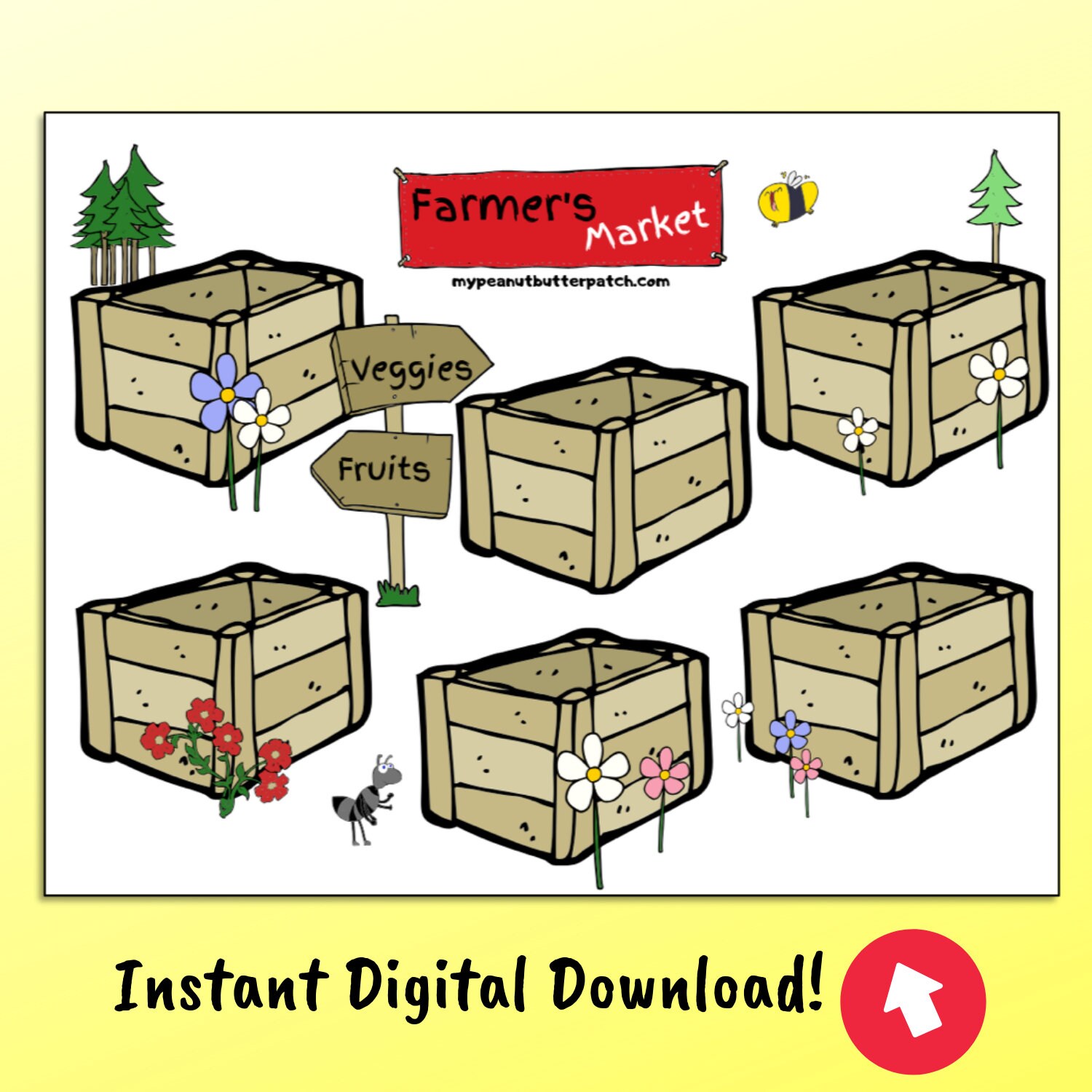 Fruit and Veggie Tracker Chart Digital Download - Etsy