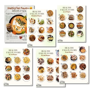 Fall Flavors - Gluten Free, No Sugar Added, Whole Foods Fall Recipe Super Pack