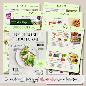 4 Week Weight Loss Boot Camp | Weight Loss Plan | Easy Meals | Created by Functional Dietitians | Includes Support Group