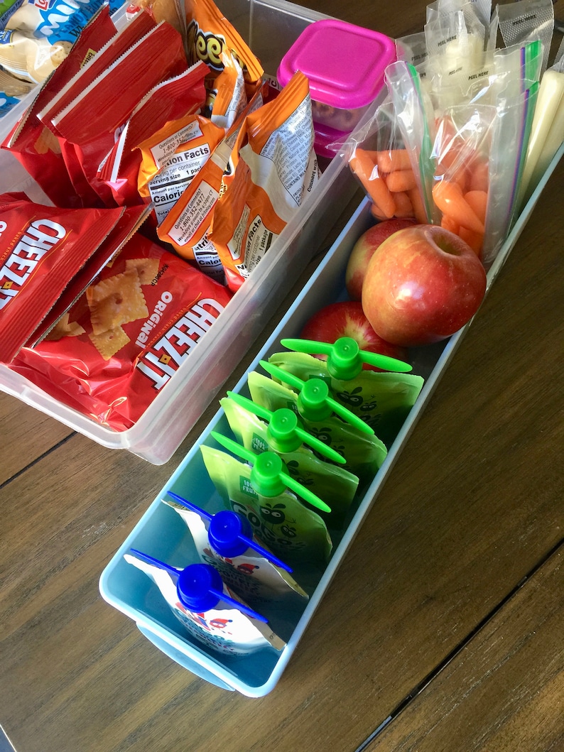 Healthy Snack Bin Labels Pantry Organization Kids Snacks Etsy