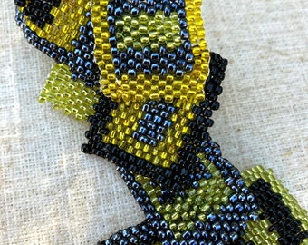 Modern Maximalism Peyote Stitch Cubist Inspired Bracelet Handcrafted in Glass Beads Adjustable fit The perfect Gift for Her, Various options
