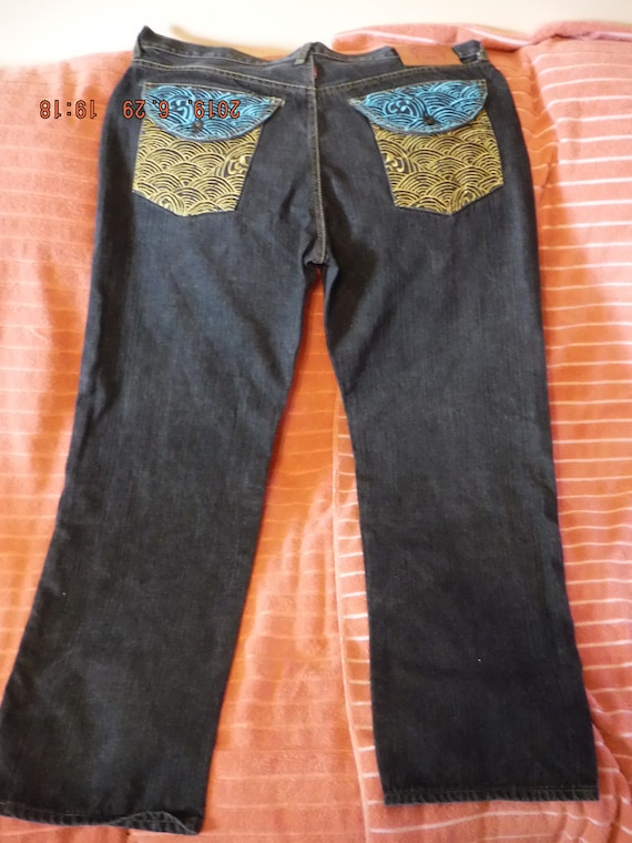 RMC Jeans Embroidered Mens 40x33
