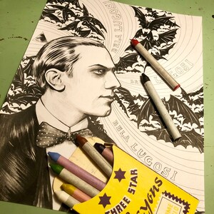 Bela Lugosi Coloring Sheet