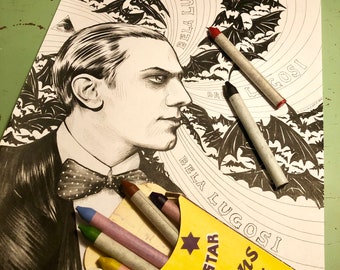 Bela Lugosi Coloring Sheet