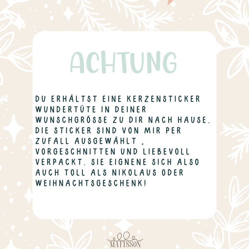 Weihnachten Kerzensticker Wundertüte 3 Größen Bis zu 60 Motive Bedruckte Wasserschiebefolie zum Herstellen von Kerzen und mehr Bild 2