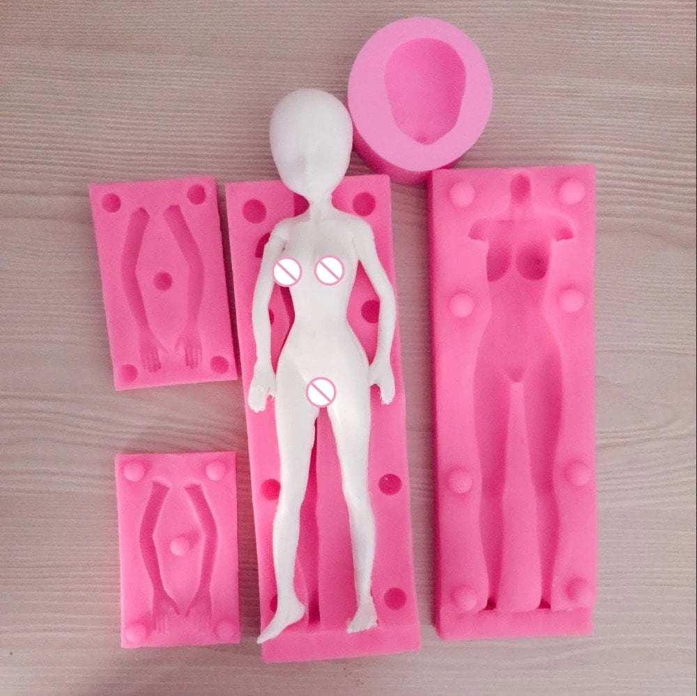 Girl In Veil Silicone Molds Female Body For Epoxy Resin Soft Human