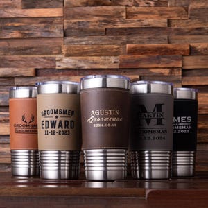 Groomsmen Gifts Personalized Tumbler Gift for Men, Groomsman Gift Best Man Gift, Bachelor Party Gifts, Gift for Him, Groomsmen Tumblers 20oz