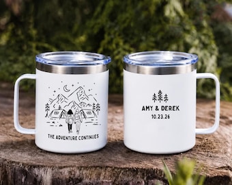 Personalisierte lasergravierte Kaffeetasse: 12 Unzen 14 Unzen isolierter Edelstahl-Reisebecher,