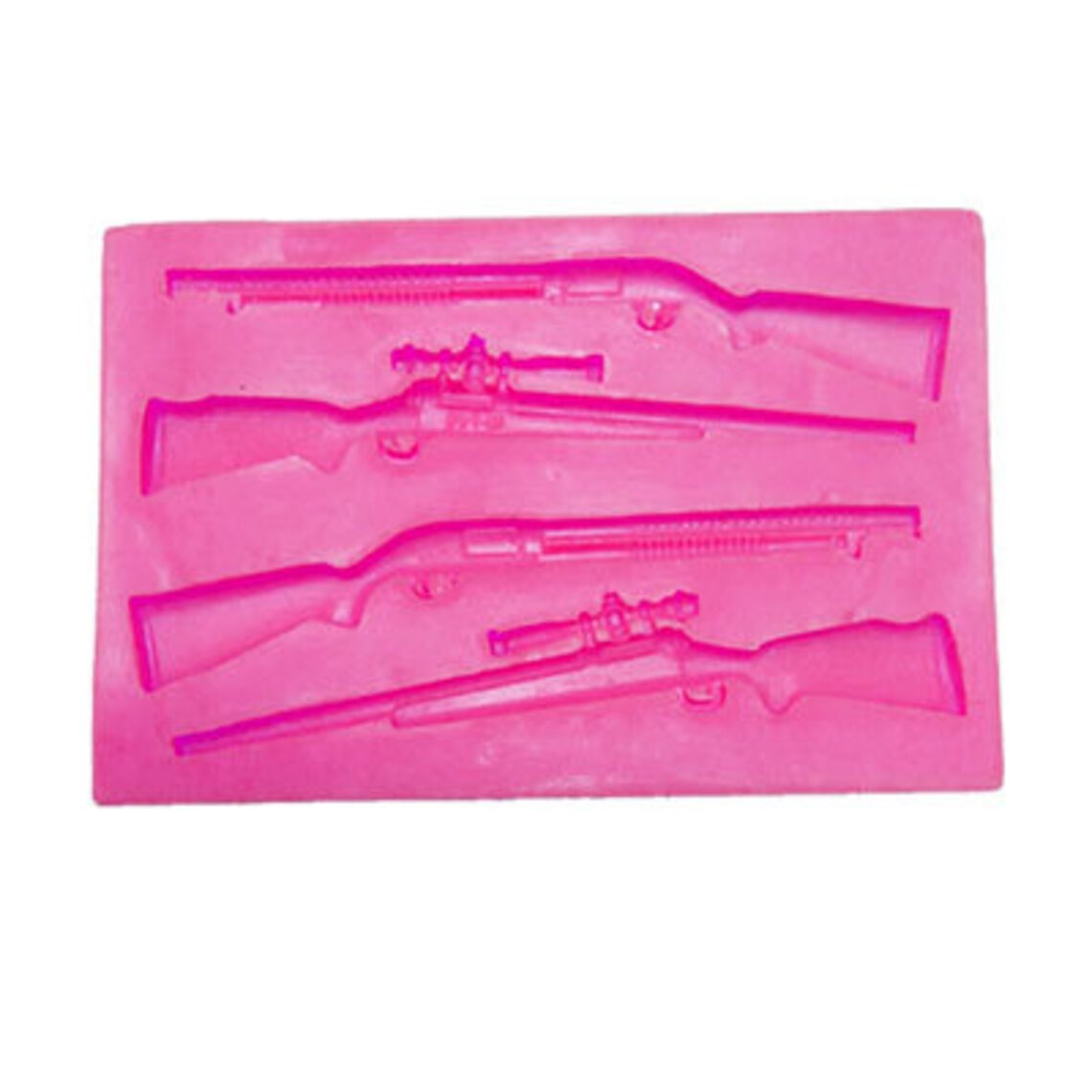 Rifle Machine Gun Silicone Fandont Mold Silica Gel Moulds Etsy