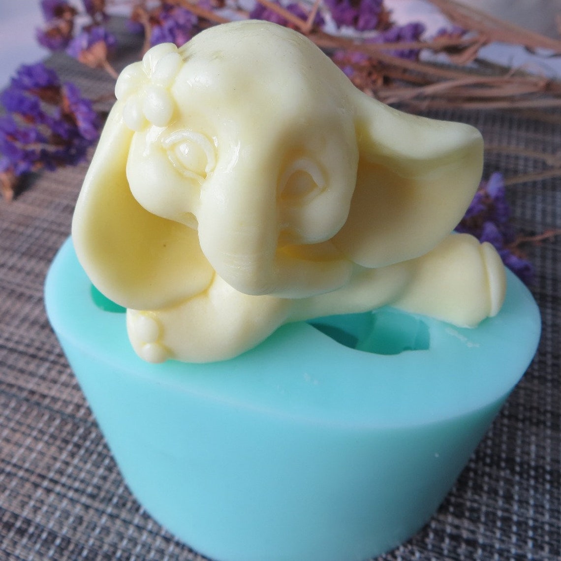 PRZY cute elephant silicone soap mold 3D molds animal candle Etsy