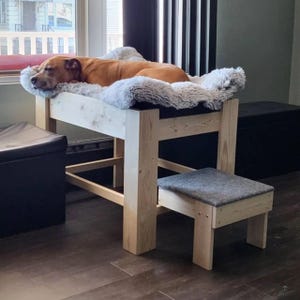 Unfinished Furniture--The "Max"-The ORIGINAL!!  Average Size Dog Bed Wood Raised Elevated Dog Bed Platform