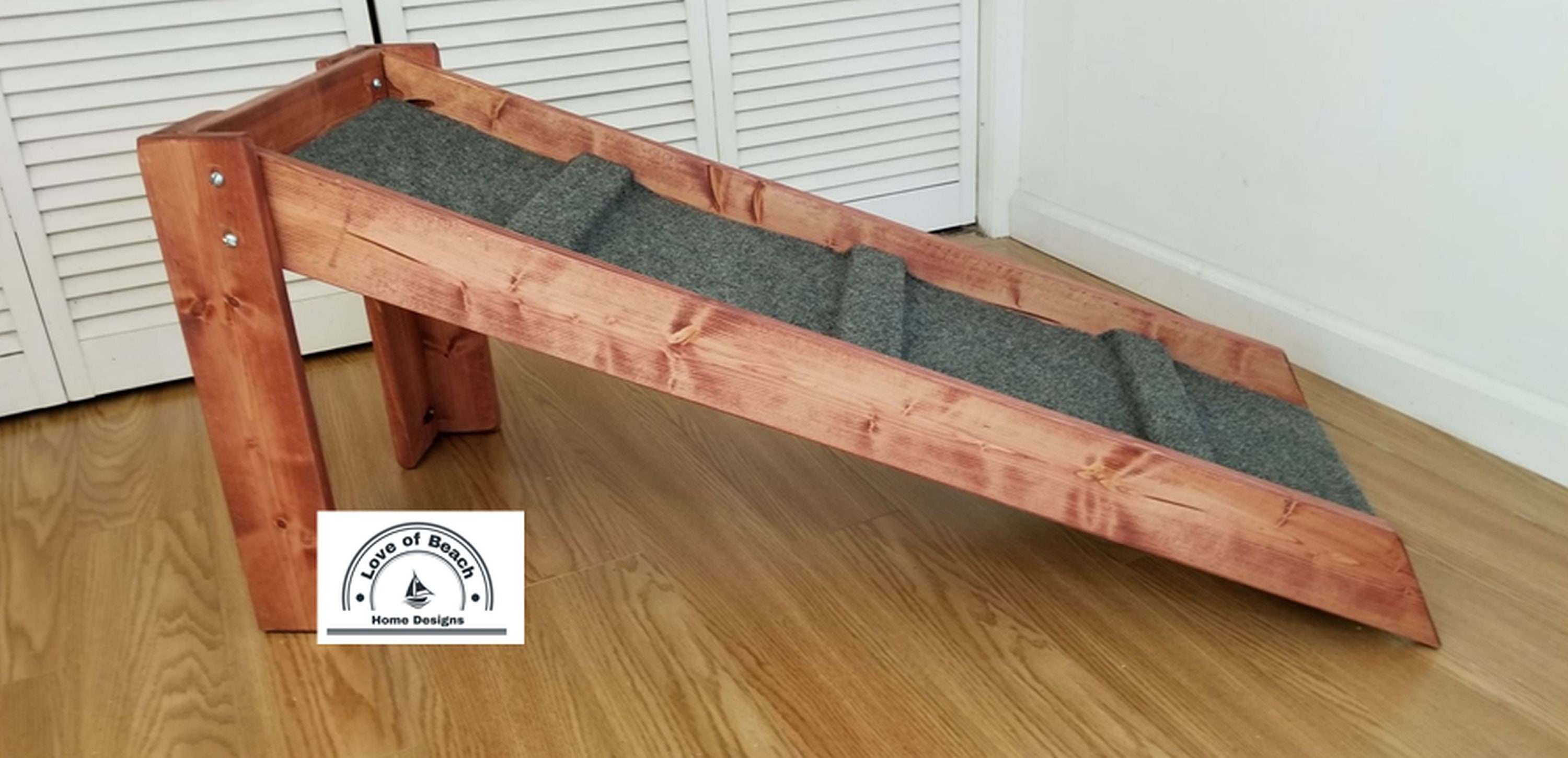 Pet Ramp with Slats for Traction Wood Dog Ramp Pet Furniture Etsy