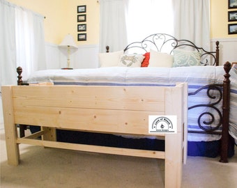 Daybed Dog Bed-The ORIGINAL!! Raised Elevated The "Charlie"- Dog Bed Platform with 2 Raised Sides Daybed Dog Ramp Foot of the Bed