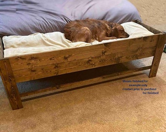 Unfinished Furniture--The "Buster"-The ORIGINAL!!  King Size dog bed platform, Dog bed extender for Your Dog Bed