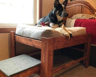 Unfinished Furniture- Wood Platform to Hold Your Dog Bed Cushion The "Sophie"-The ORIGINAL!!   Elevated Dog Bed Furniture Platform