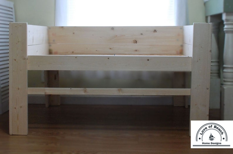 Unfinished Wood Dog Bed Platform to hold your own mattress Style:The RebelThe Original image 5