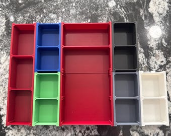 Interlocking Drawer Organizer Bins – Customizable 3D Printed Storage for Tools, Crafts & Jewelry