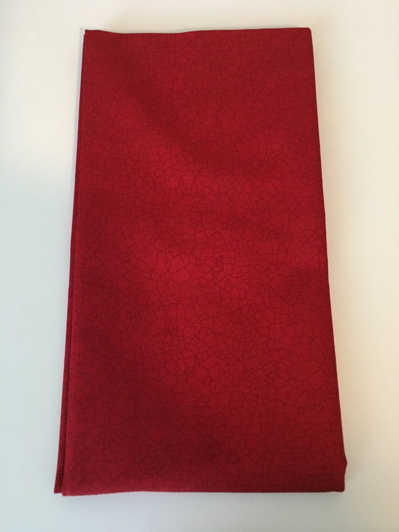 Red One Yard Moda Color Cuts Bundle 6 Assorted One Yard Cuts Picked by Moda