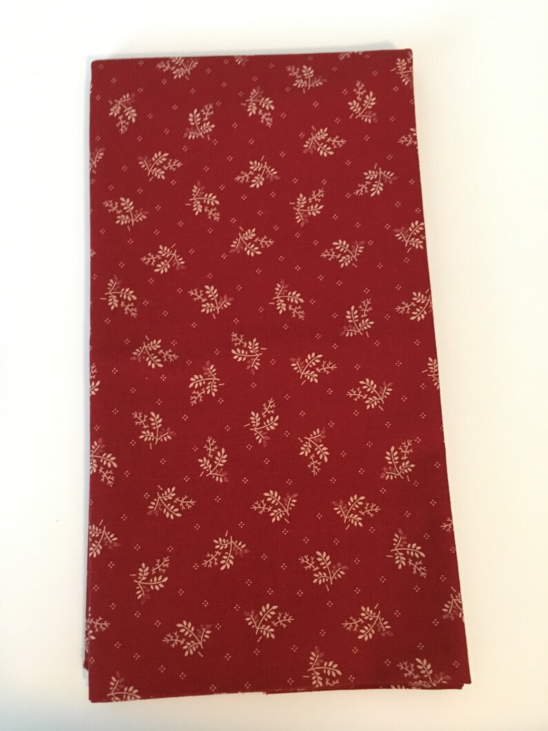 Red One Yard Moda Color Cuts Bundle 6 Assorted One Yard Cuts Picked by Moda