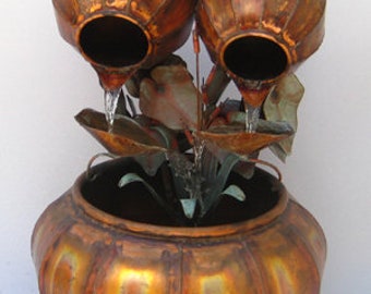 Copper Water Fountain Large Fern Bowl