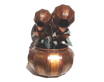 Copper Water Fountain - Small Fern Bowl