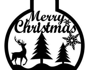 Christmas Ornament Digital Vector Files, Ready To Be Cut For CNC and Laser Machines, Digital File svg, dxf, ai, lbrn (Lightburn) files