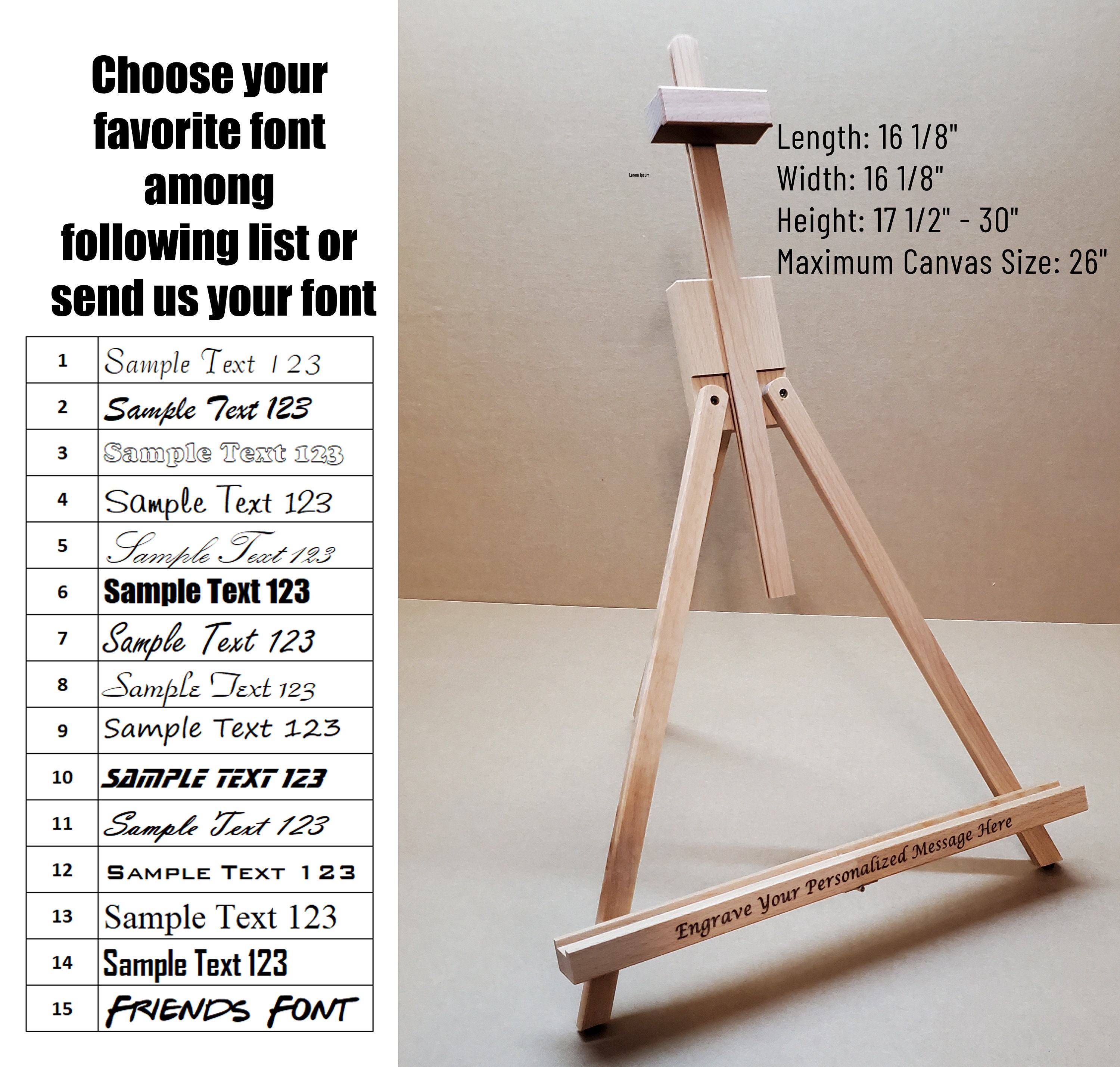Customizable/Collapsible Easel