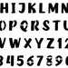 THICK MARKER Alphabet Stencil 1 Inch Bulky Script Font Set - Etsy