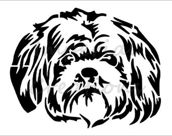 /"YORKIE/" Dog Face Yorkshire Terrier 8.5/" x 11/" Stencil Plastic Sheet NEW S127
