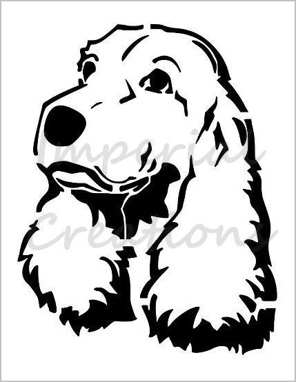 Templates 'Cocker Spaniel' Wall Stencils WS002078 Templates 'Cocker Spaniel' Wall Stencils WS002078