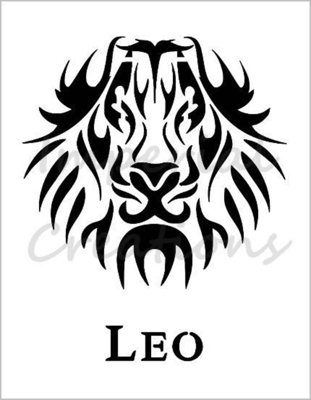 LEO Zodiac Sign Astrology Horoscope Lion 8.5 X 11 - Etsy