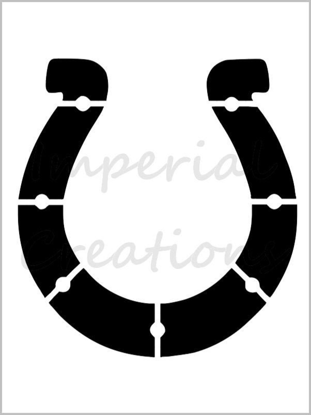 HORSESHOE Stencil Horses Colts Mares Reusable Plastic Sheet Etsy