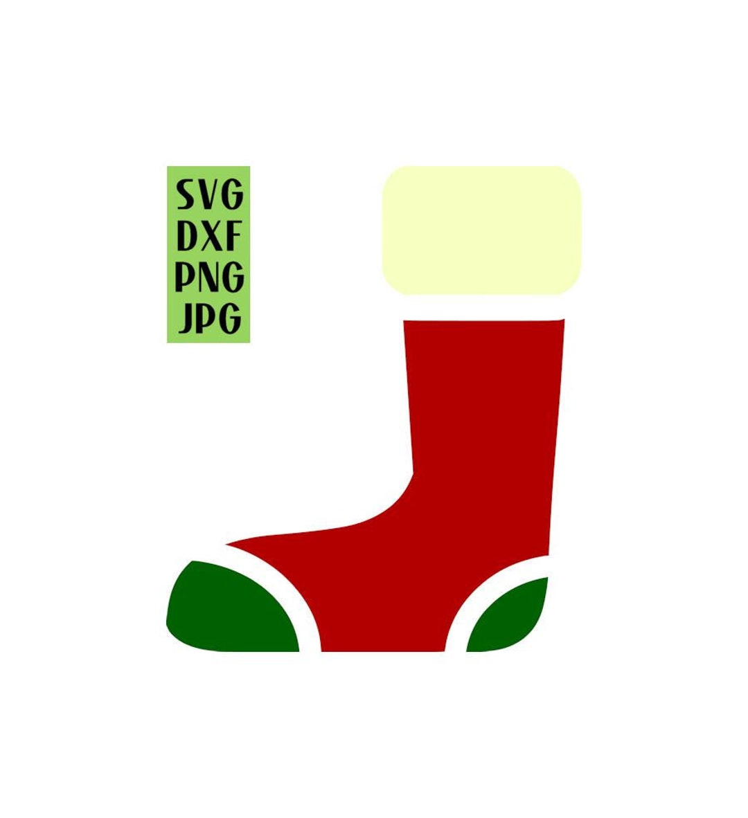 Christmas Stocking SVG, Holiday Sock SVG, Decoration SVG, Digital