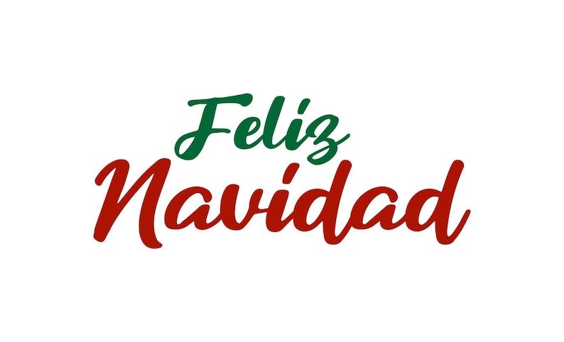 Feliz Navidad SVG, Feliz Navidad SVG, Español diciendo SVG, Descarga digital, Descarga instantánea, Archivo cortado, Clip Art, Archivos Svg Dxf Png Jpeg imagen 1