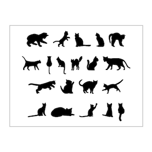 Cat Miniatures Stencil Kitten Minis Accents Reusable Sheet S595