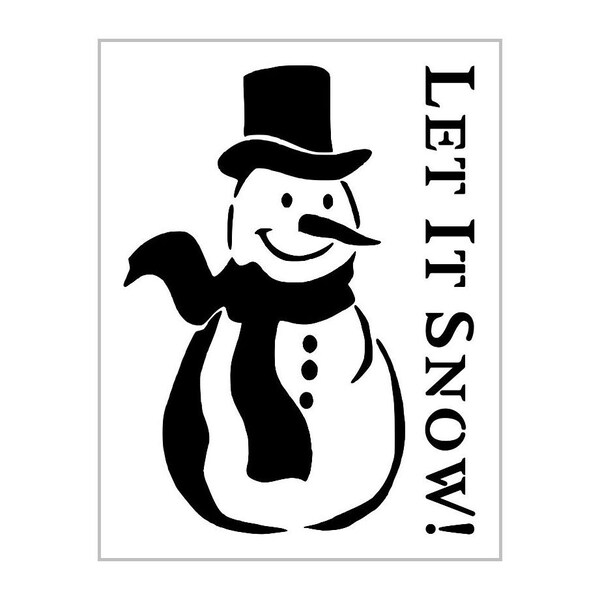 Snowman Stencils Etsy
