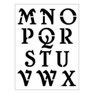 CHELSEA Alphabet Stencil 2 Inch Vintage Fancy Style Font Letters ...