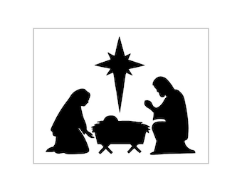 Nativity Stencil, Mylar Reusable Stencil, Stencil, FAST SHIPPING - Etsy