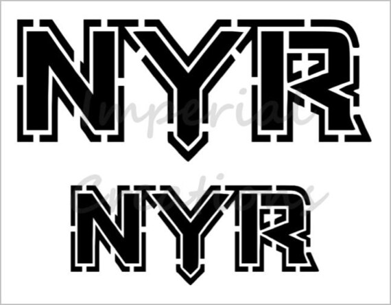 New York Rangers Nyr Hockey Team Name Words 8 5 X Etsy